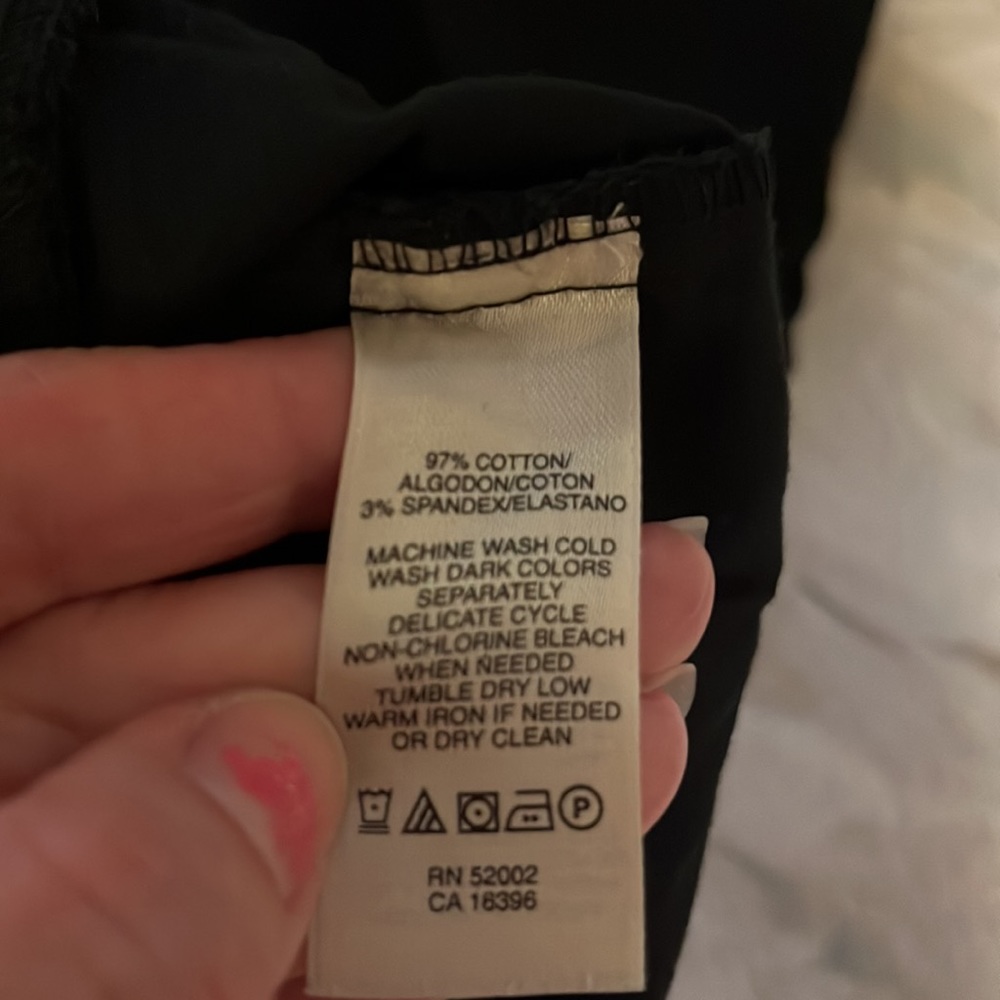 Dkny black cotton Capri Nwt size 7 - Picture 6 of 9
